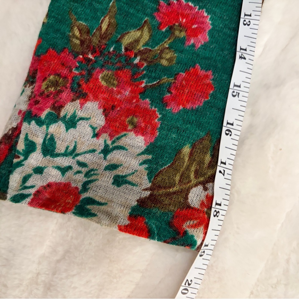 Alberto Makali Green Floral Open-Front Knit Cardigan - Picture 8 of 8